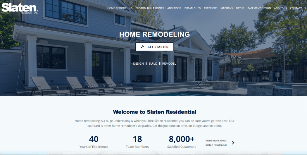 Vision Force Marketing - Custom Home Builder Website example