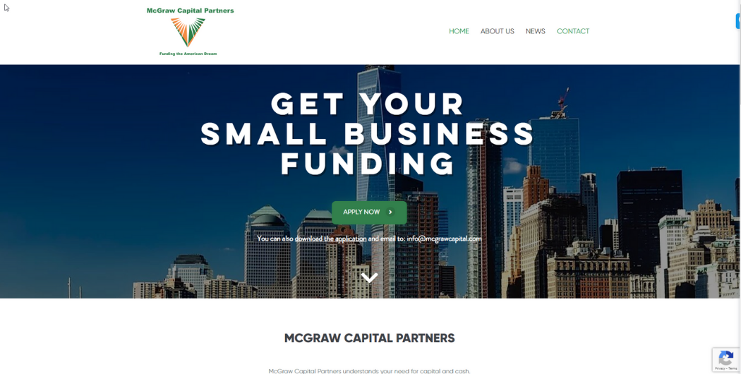 Vision Force Marketing McGraw Capital - Custom Coded Financial Application 1050 X 535