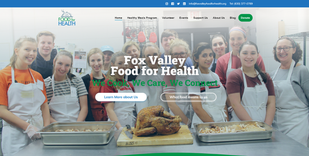 Vision Force Marketing - Non-Profit Website Food For Health