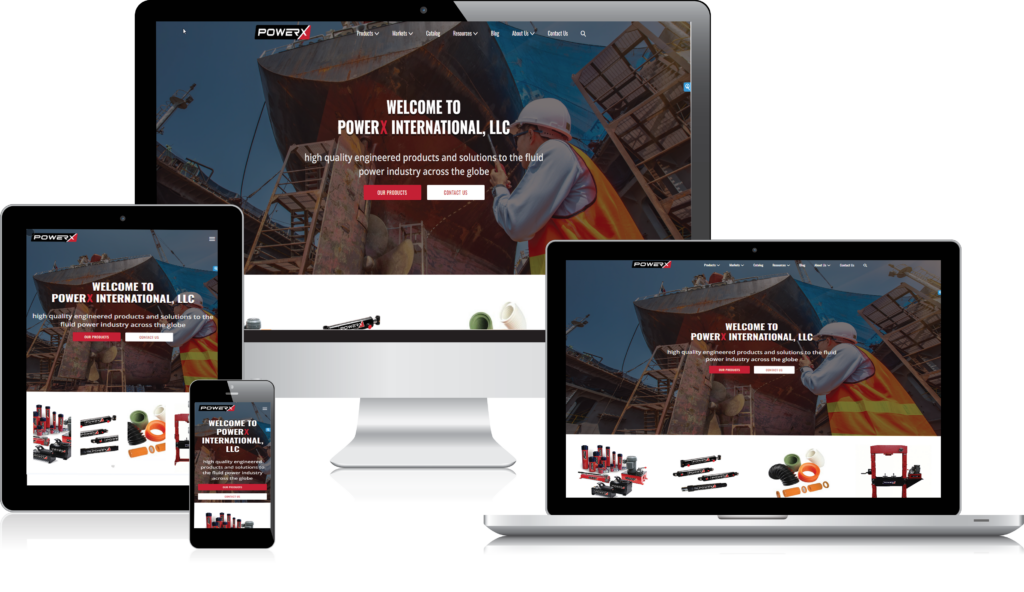Image Branding Website For Power X Manufacturing Website Design